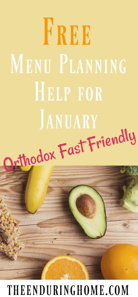 Free meal plan, Meal planning, free menu plan, orthodox meal plan, Eastern Orthodox Christian, Orthodox Fasting